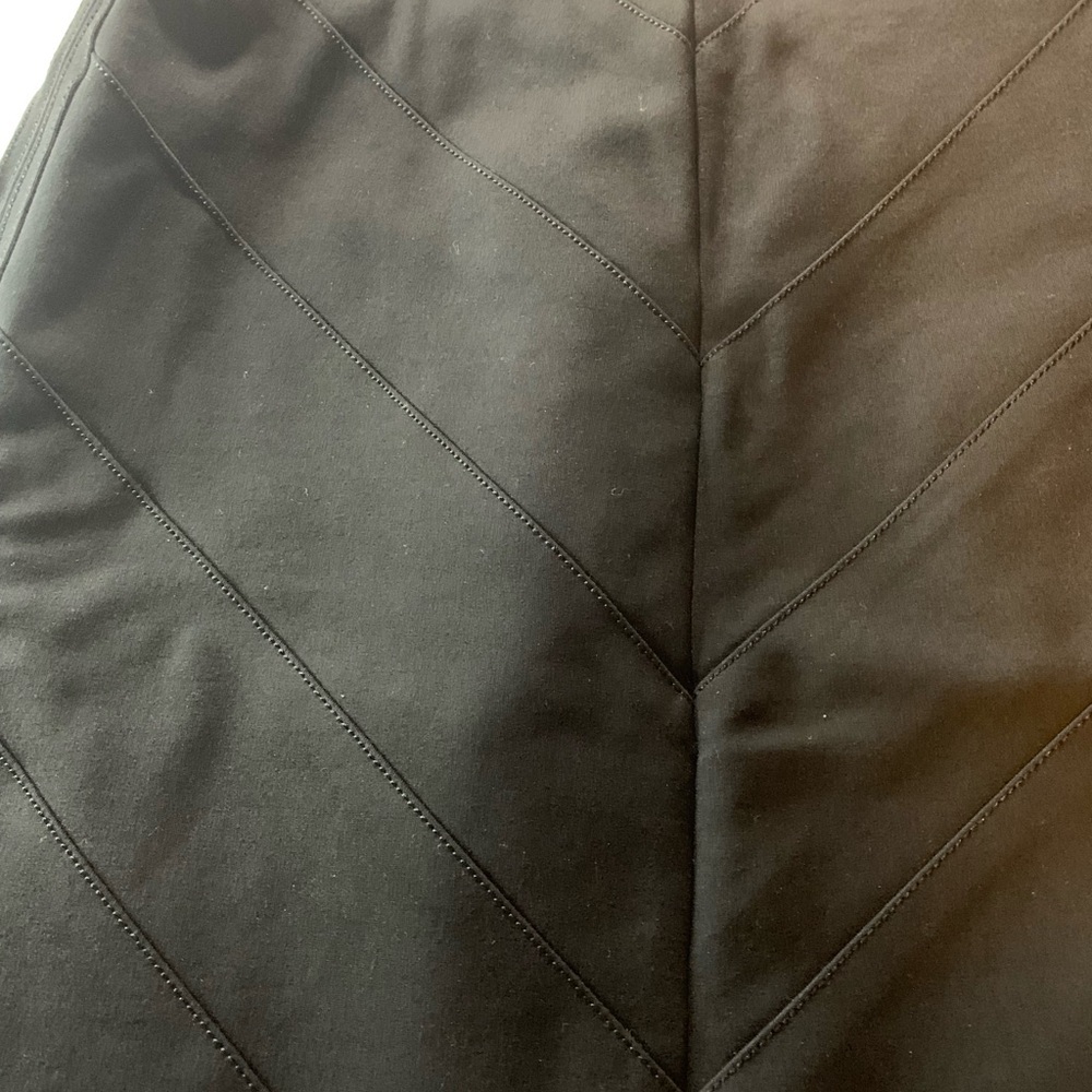 Y2K WHBM pencil skirt black diagonal stitching INSTANTLY SLIMMING fully lined - Picture 2 of 11
